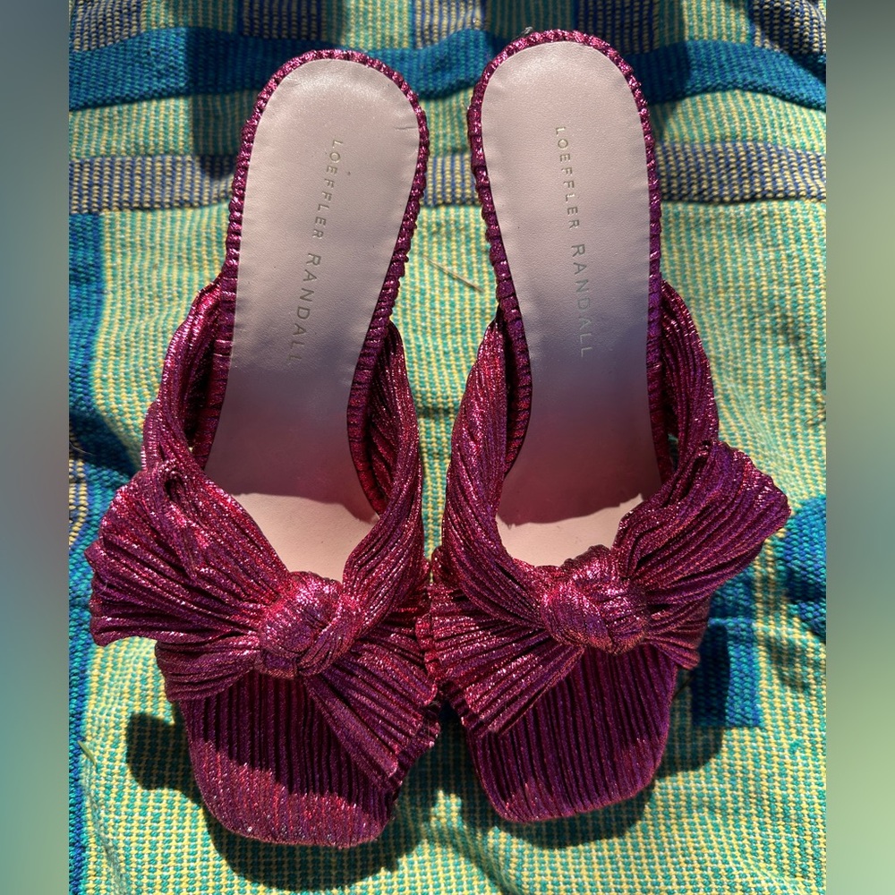 Loeffler Randall Fuchsia Bow Heels